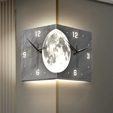 horloge murale à led