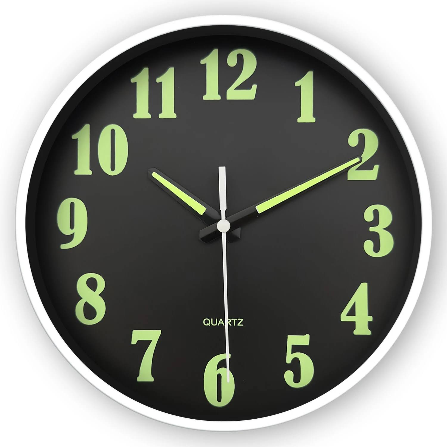 horloge murale design noir