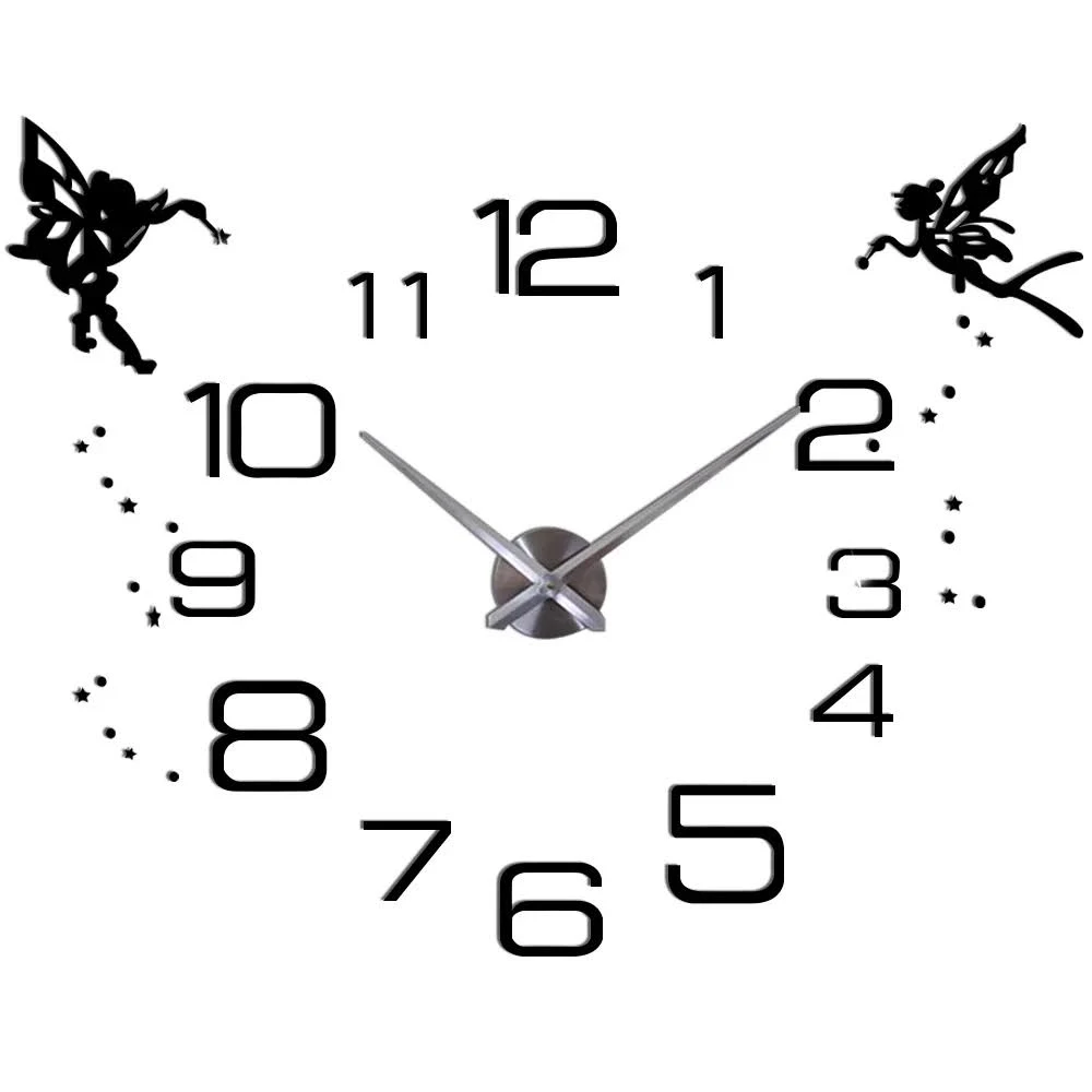 horloge murale noire design